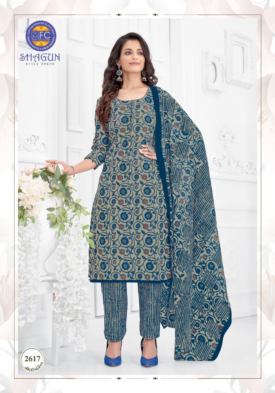 Mfc Shagun 26 Printed Cotton Caual Daily Wear Dress Materials Collection